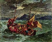 Eugene Delacroix Christus auf dem See Genezareth Germany oil painting artist